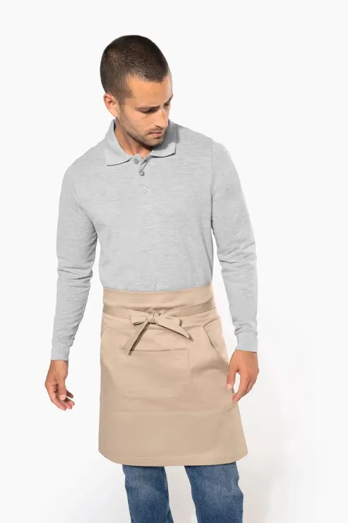 Unichef tablier mi-long double poche coton personnalisable