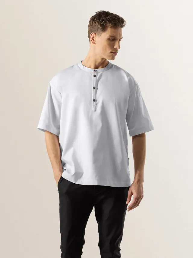 Le Nouveau Chef Gorgio veste de cuisine manche courte oversize