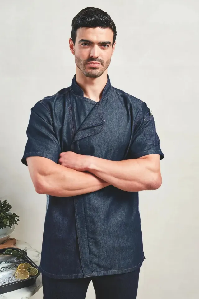 Unichef Pro Zip veste de cuisine manches courtes zip