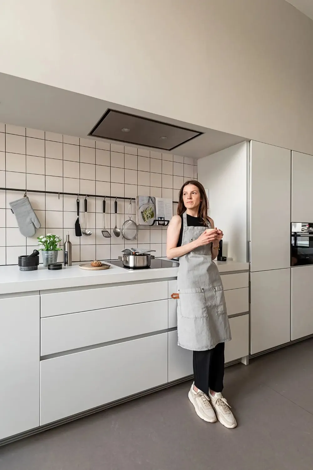 Unichef tablier cuisine scandinave coton 70x85 cm