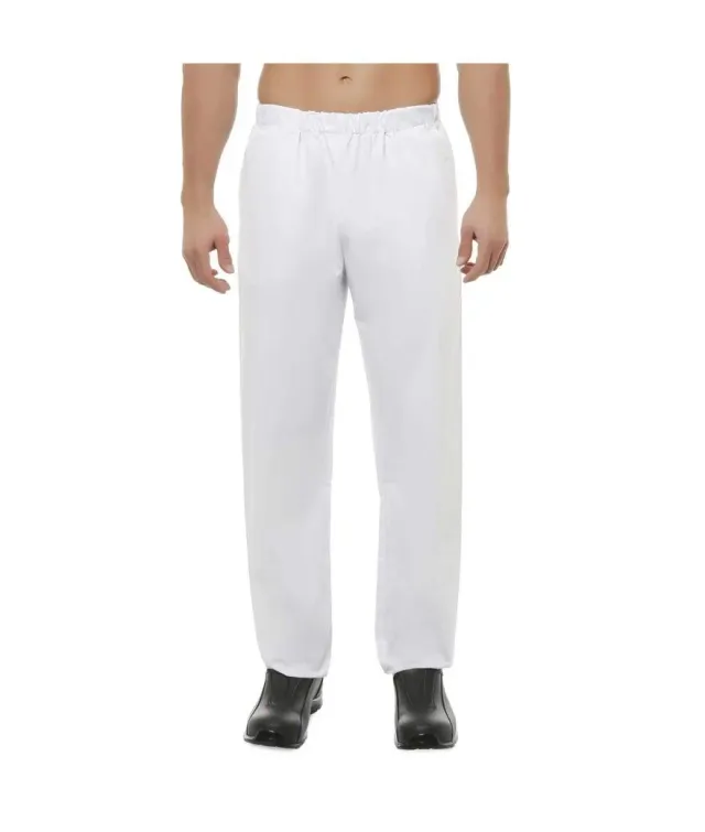 Monsieur Veste Americano pantalon de cuisine blanc T0 36/38 polycoton