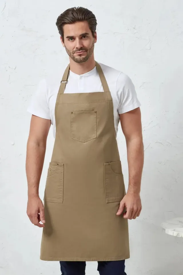 Unichef Chino tablier bavette coton 3 poches