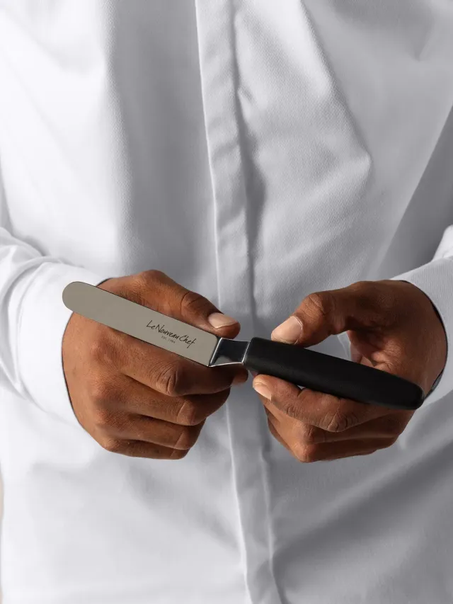 Le Nouveau Chef Syl Silver spatule coudée inox flexible