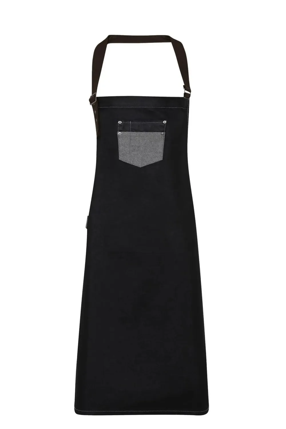 Unichef Division tablier bavette denim ciré vintage