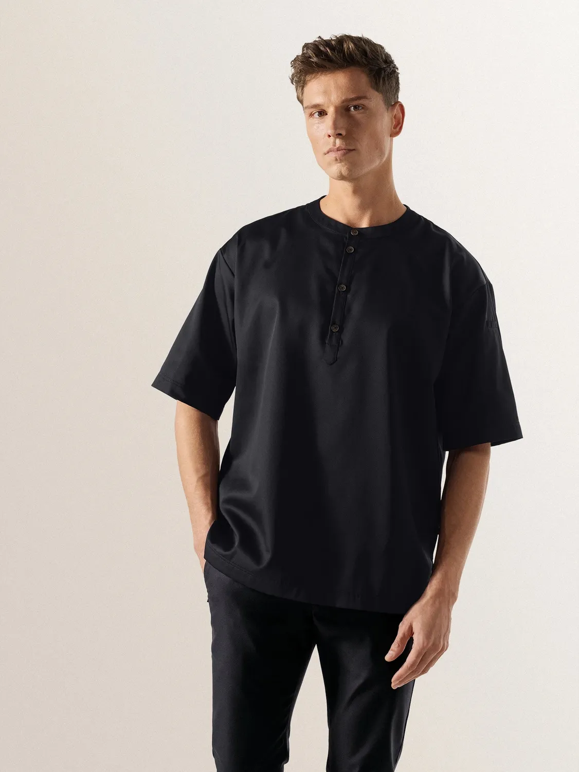 Le Nouveau Chef Gorgio veste de cuisine manche courte oversize