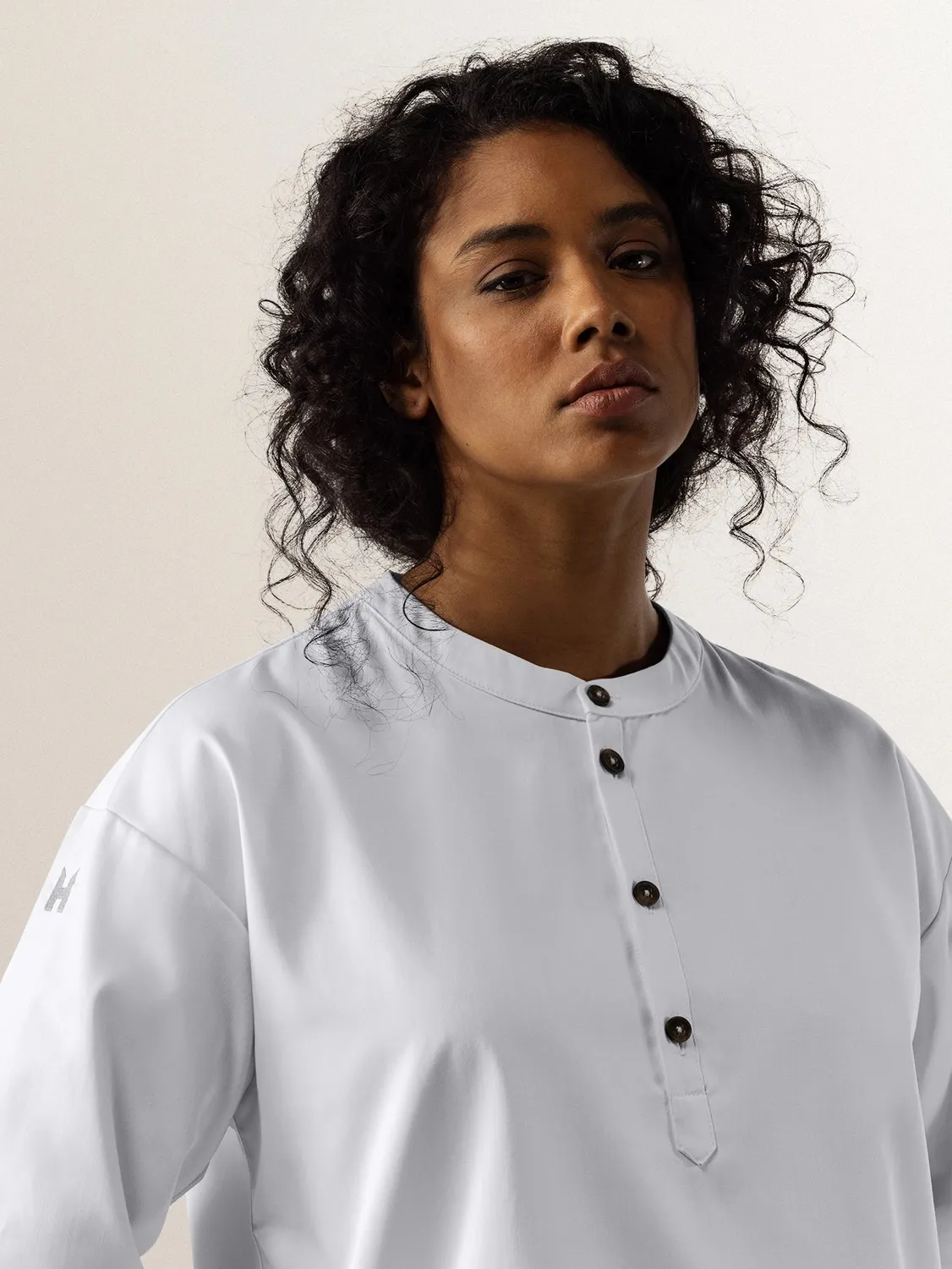 Le Nouveau Chef Gorgio veste de cuisine manche courte oversize