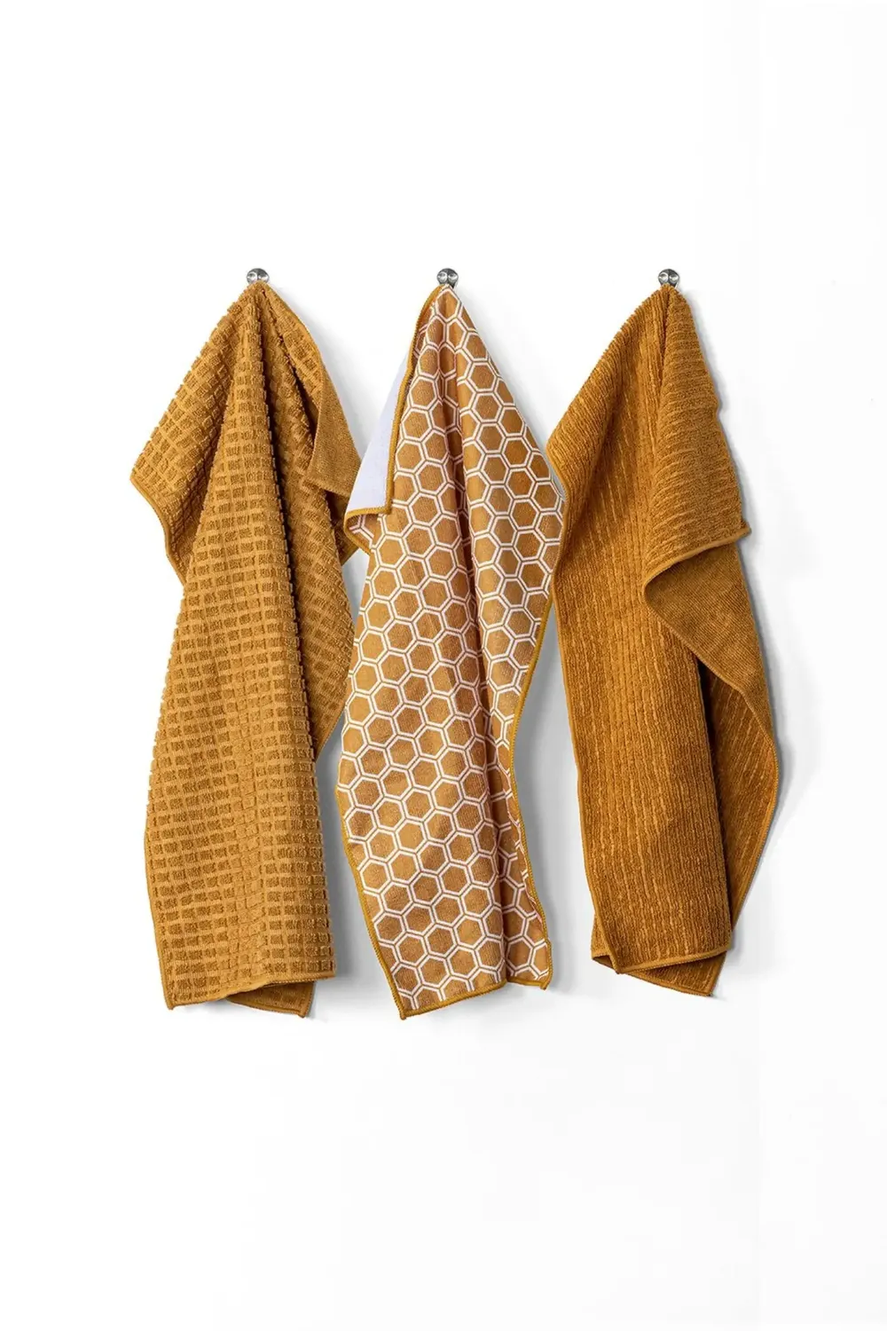 Unichef Lot de 3 Torchons Microfibre 40x60 cm ultra-absorbant