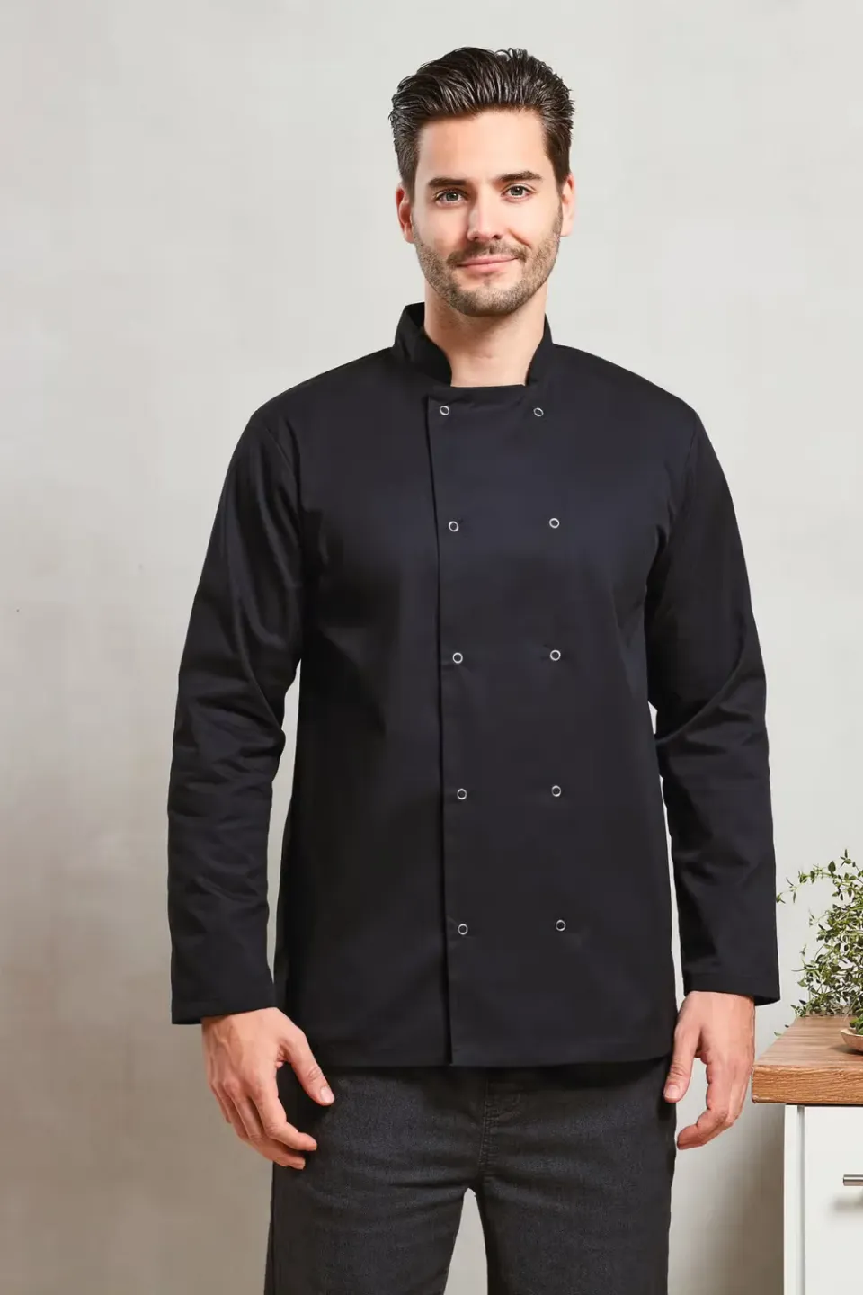 Unichef Veste boutons-pression veste de cuisine twill